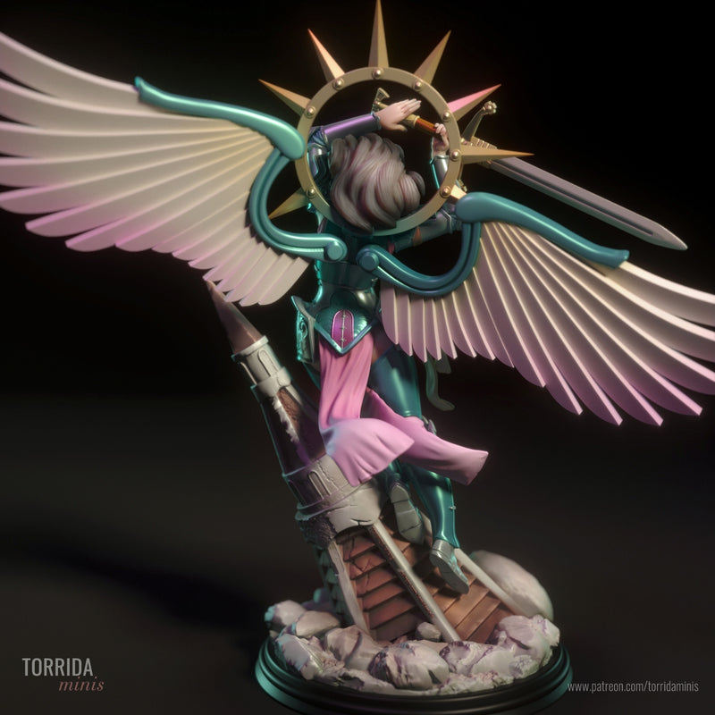 Celeste | Pin-Up Statue Fan Art Miniature Unpainted | Torrida Minis