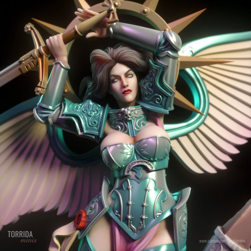 Celeste | Pin-Up Statue Fan Art Miniature Unpainted | Torrida Minis