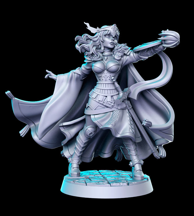 Warrior Mage Queen Valentine | Classic JRPG Vol 23 | Fantasy Miniature | RN Estudio