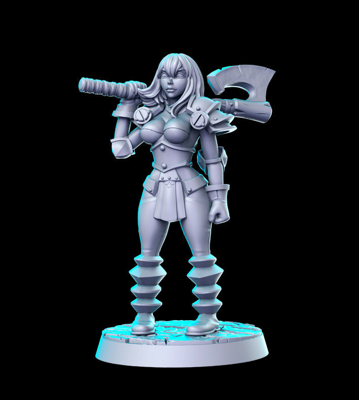 Chaos Warrior C | Heroine's Quest Vol 2 | Fantasy Miniature | RN Estudio TabletopXtra