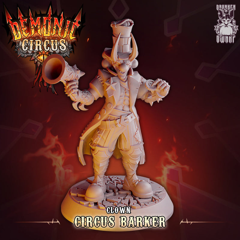 Character Miniatures | Demonic Circus | Fantasy Miniature | Drunken Dwarf TabletopXtra