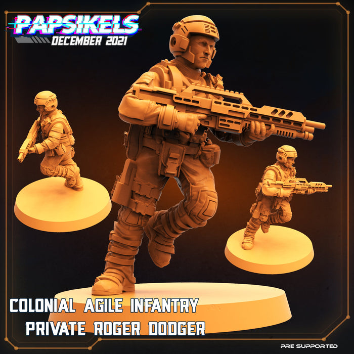 Character Miniatures | Dropship Troopers | Sci-Fi Miniature | Papsikels TabletopXtra