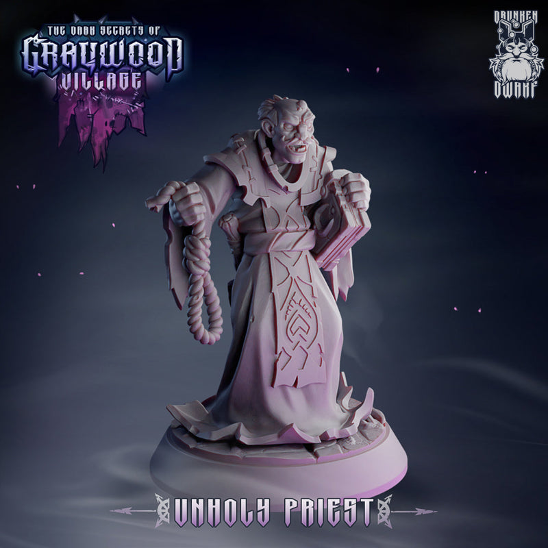 Character Miniatures | Graywood Village | Fantasy Miniature | Drunken Dwarf TabletopXtra