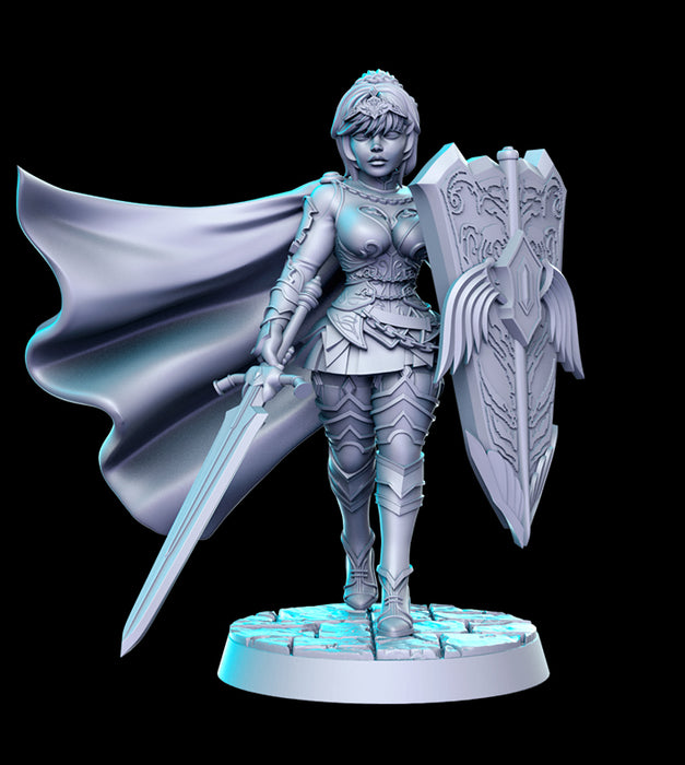 Paladin Charlotte | Classic JRPG Vol 24 | Fantasy Miniature | RN Estudio