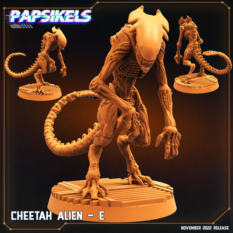 Cheetah Alien Miniatures | Aliens Vs Skull Hunters II | Sci-Fi Miniature | Papsikels