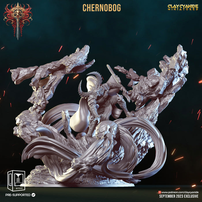 Chernobog | Wrath of Chernobog | Fantasy Miniature | Clay Cyanide