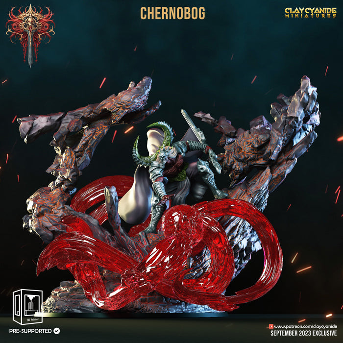 Chernobog | Wrath of Chernobog | Fantasy Miniature | Clay Cyanide