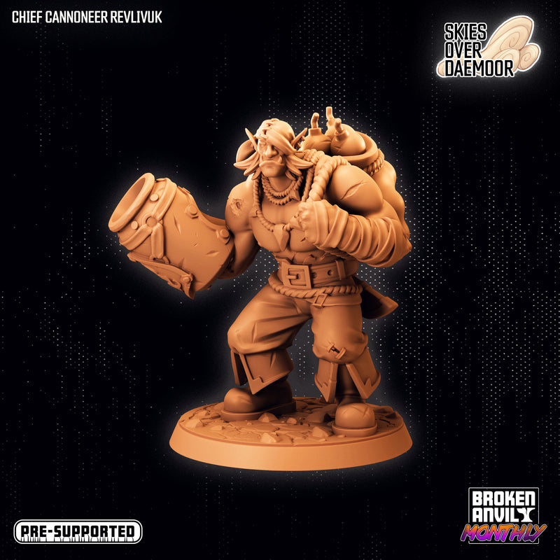 Chief Cannoneer Revlivuk | Skies Over Daemoor | Tabletop RPG Miniature TabletopXtra
