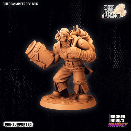 Chief Cannoneer Revlivuk | Skies Over Daemoor | Tabletop RPG Miniature TabletopXtra