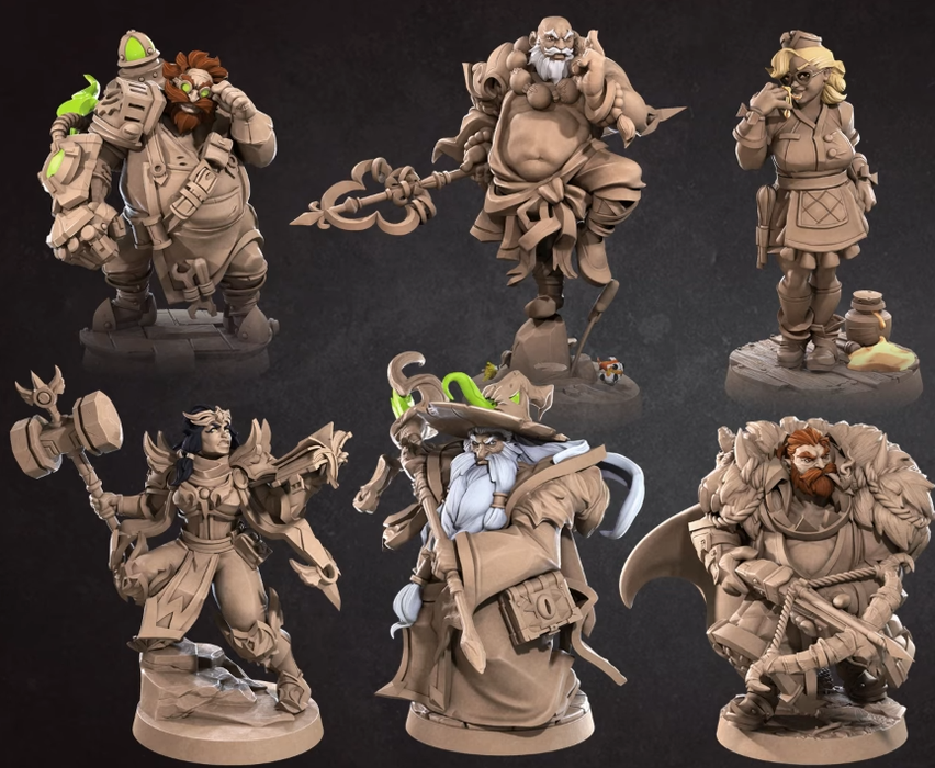 Chunky Human Miniatures | Fantasy Miniature | Bite the Bullet