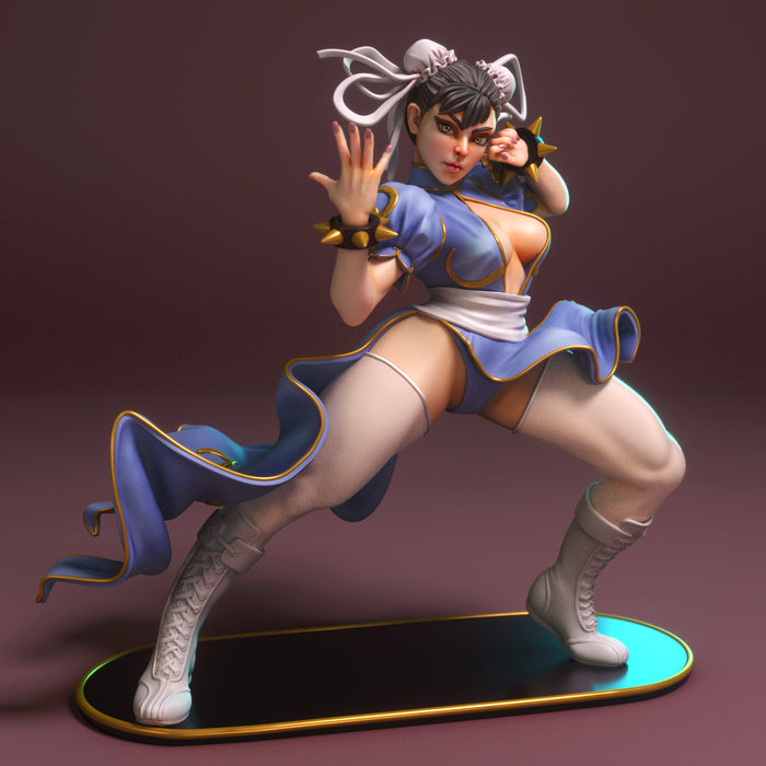 Chun Li | Pin-Up Statue Fan Art Miniature Unpainted | Torrida Minis