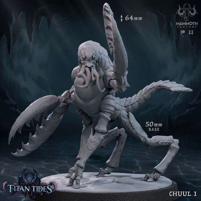 Chuul Miniatures | Titan Tides | Fantasy Tabletop Miniature | Mammoth Factory