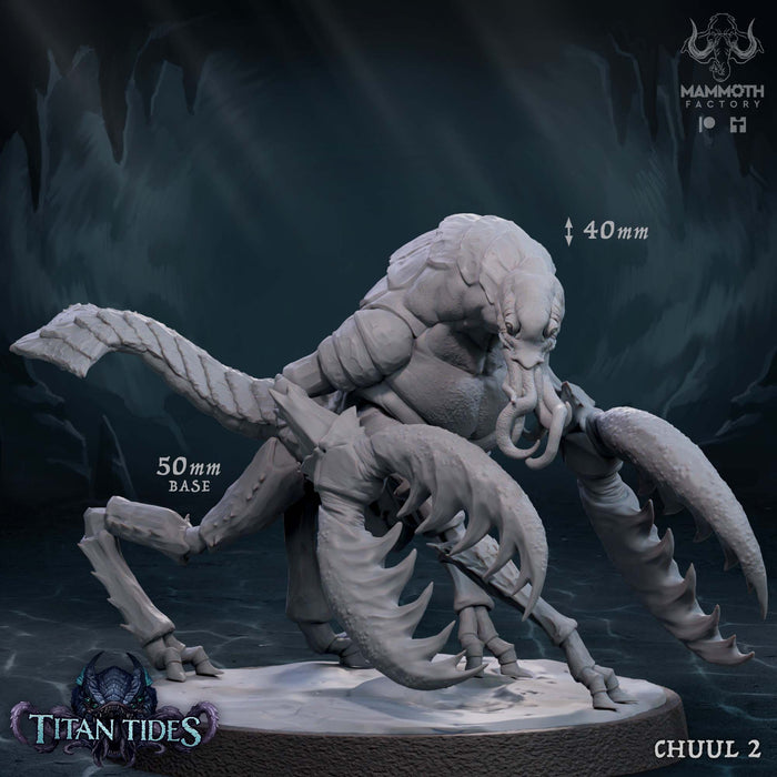 Chuul Miniatures | Titan Tides | Fantasy Tabletop Miniature | Mammoth Factory