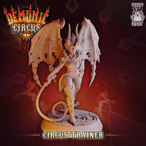 Circus Trainer | Demonic Circus | Fantasy Miniature | Drunken Dwarf TabletopXtra