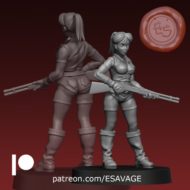 Clara Bluemeadow | Fantasy Miniature | Ethan Savage Studios