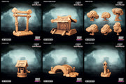 Clans of Kinjo Island Miniatures (Full Set) | Tabletop RPG Miniature TabletopXtra