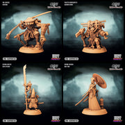 Clans of Kinjo Island Miniatures (Full Set) | Tabletop RPG Miniature TabletopXtra