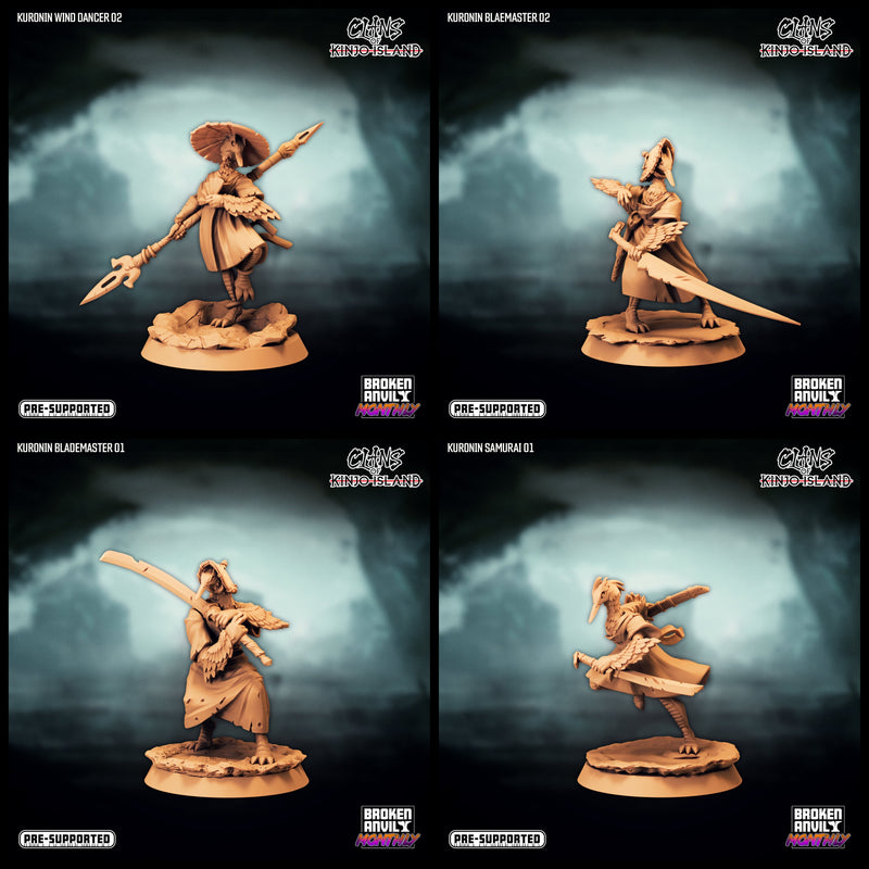 Clans of Kinjo Island Miniatures (Full Set) | Tabletop RPG Miniature TabletopXtra