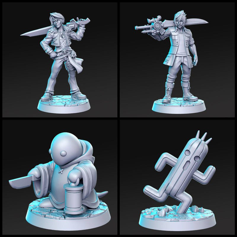 Classic JRPG VIII/XV Miniatures | Classic JRPG Vol 2 | Fantasy Miniature | RN Estudio TabletopXtra