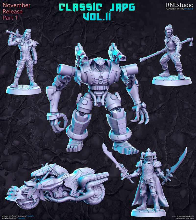 Classic JRPG Vol 11 Miniatures (Full Set) | Fantasy Miniature | RN Estudio TabletopXtra