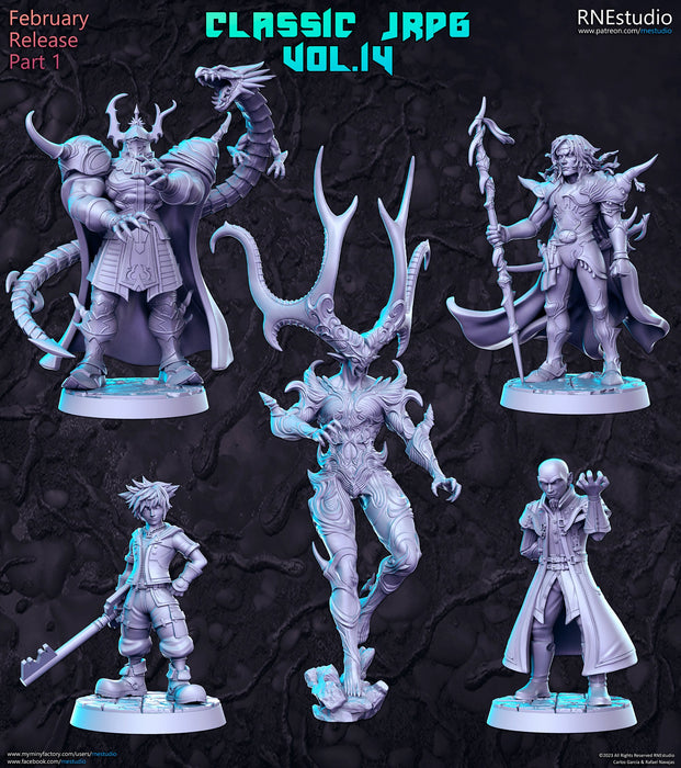 Classic JRPG Vol 14 Miniatures (Full Set) | Fantasy Miniature | RN Estudio TabletopXtra