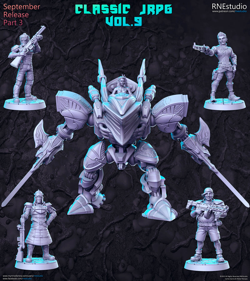 Classic JRPG Vol 9 Miniatures (Full Set) | Fantasy Miniature | RN Estudio TabletopXtra