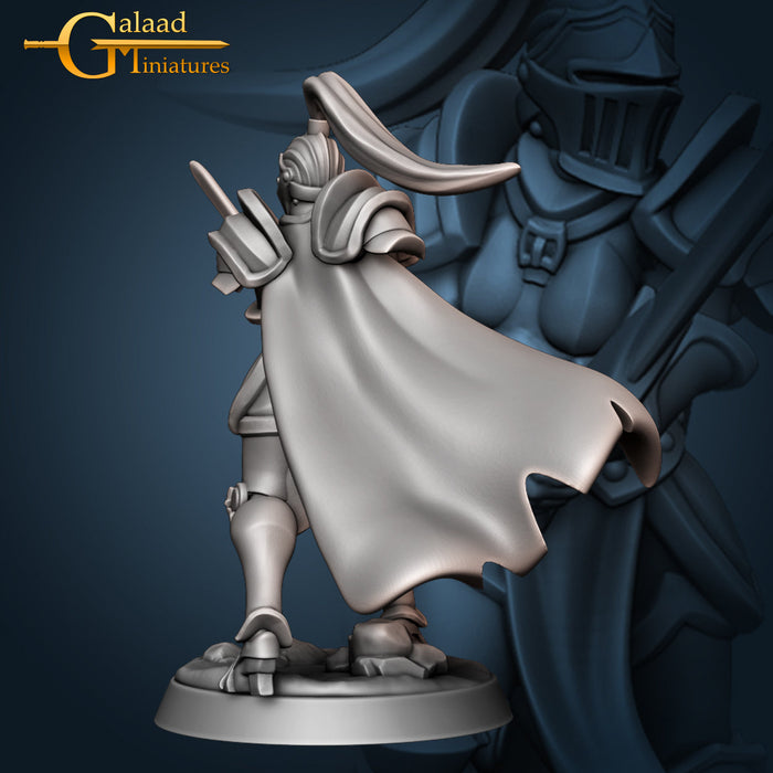 Cloak Knight B | Female Knights | Fantasy Miniature | Galaad Miniatures TabletopXtra