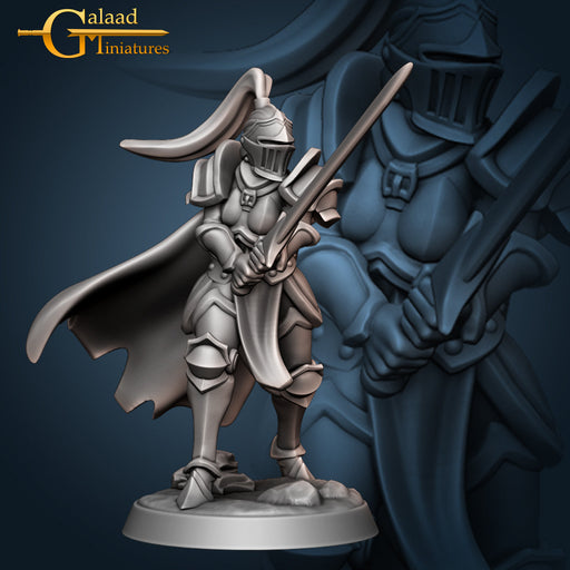 Cloak Knight B | Female Knights | Fantasy Miniature | Galaad Miniatures TabletopXtra