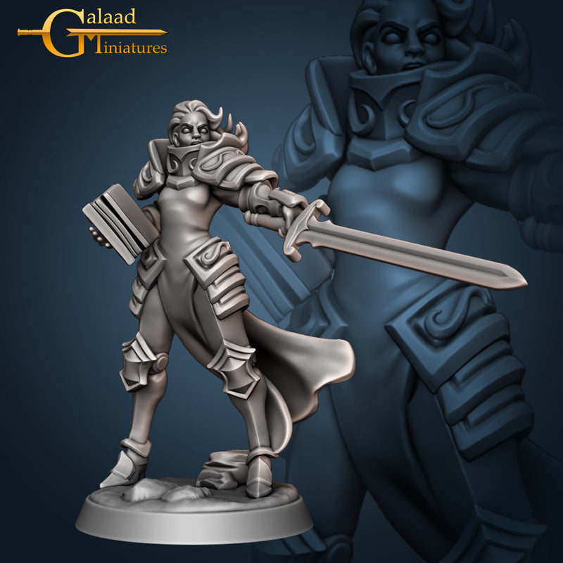 Female Knights Miniatures (Full Set) | Fantasy Miniature | Galaad Miniatures