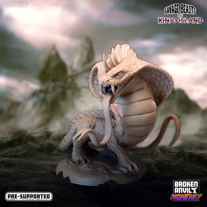 Cobrasilisk | Savage Beasts of Kinjo Island | Tabletop RPG Miniature TabletopXtra