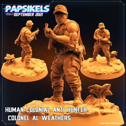 Colonel Al Weathers | Skull Hunters Vs Exterminators II | Sci-Fi Miniature | Papsikels TabletopXtra