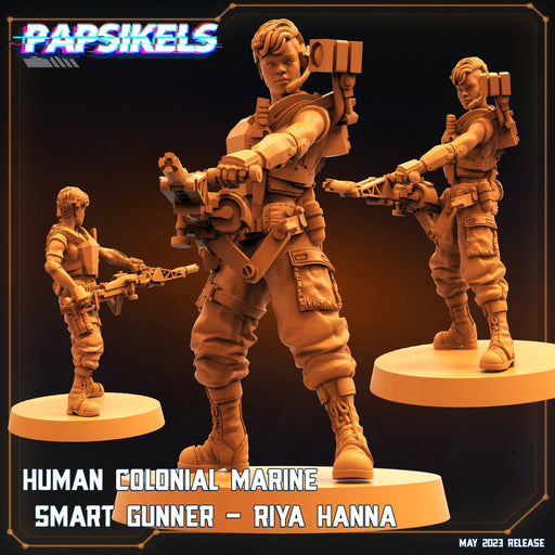 Colonial Marine Riya Hanna | Star Entrance Into The Multi World | Sci-Fi Miniature | Papsikels TabletopXtra