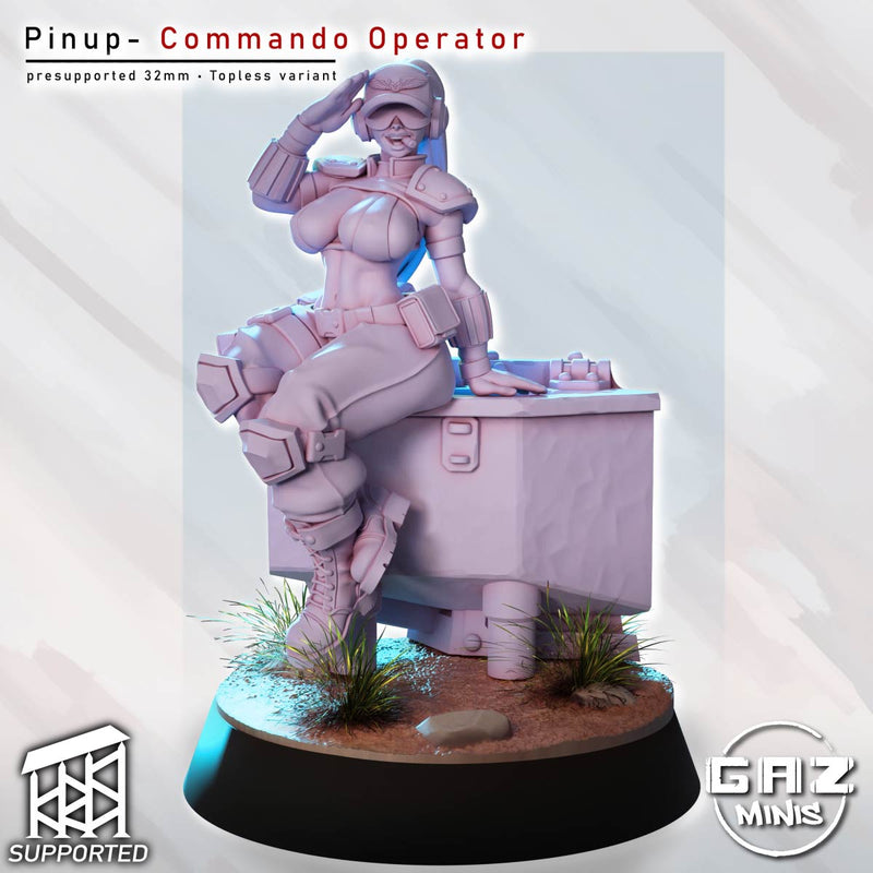 Commando Operator | Fantasy Pin-Up | Gaz Minis