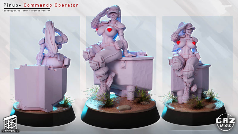 Commando Operator | Fantasy Pin-Up | Gaz Minis