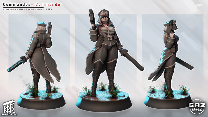 Commando Leader | Fantasy Pin-Up Miniature | Gaz Minis