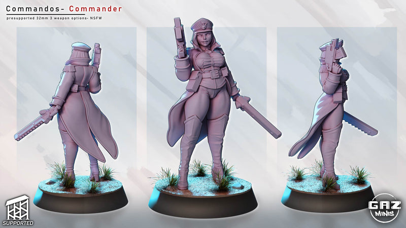 Commando Leader | Fantasy Pin-Up Miniature | Gaz Minis