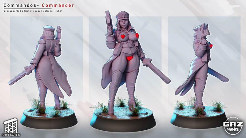 Commando Leader | Fantasy Pin-Up Miniature | Gaz Minis