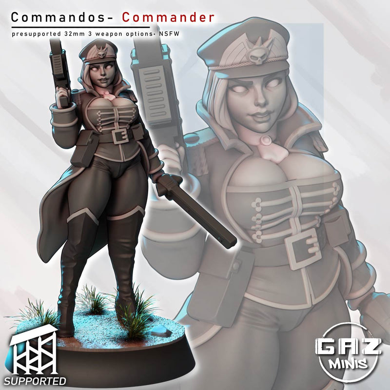 Commando Leader | Fantasy Pin-Up Miniature | Gaz Minis