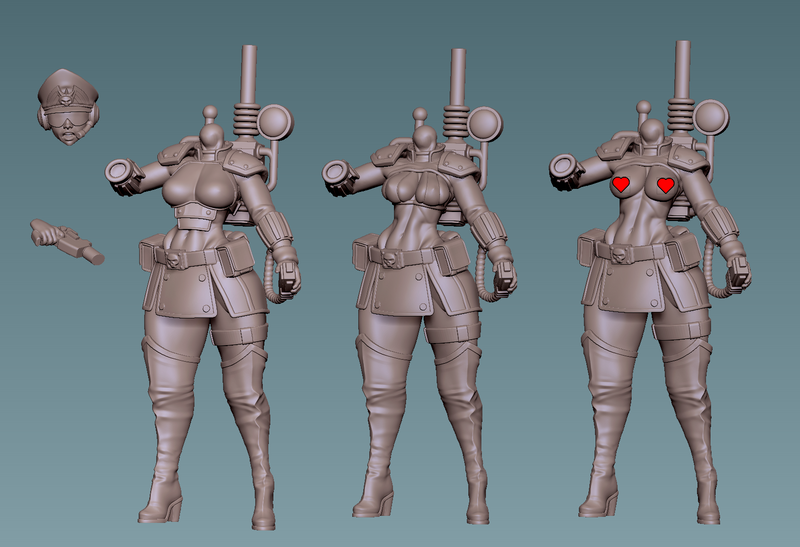 Commando Veterans Squad Miniatures | Fantasy Pin-Up | Gaz Minis