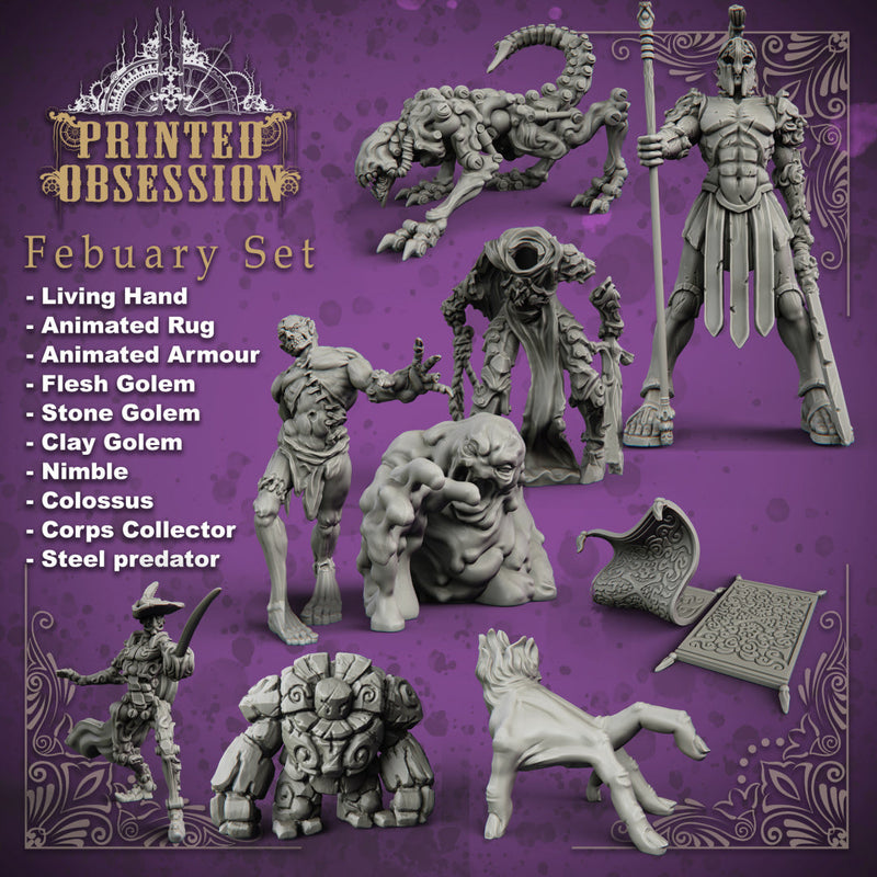 Construct Miniatures (Full Set) | Fantasy Miniature | Printed Obsession TabletopXtra