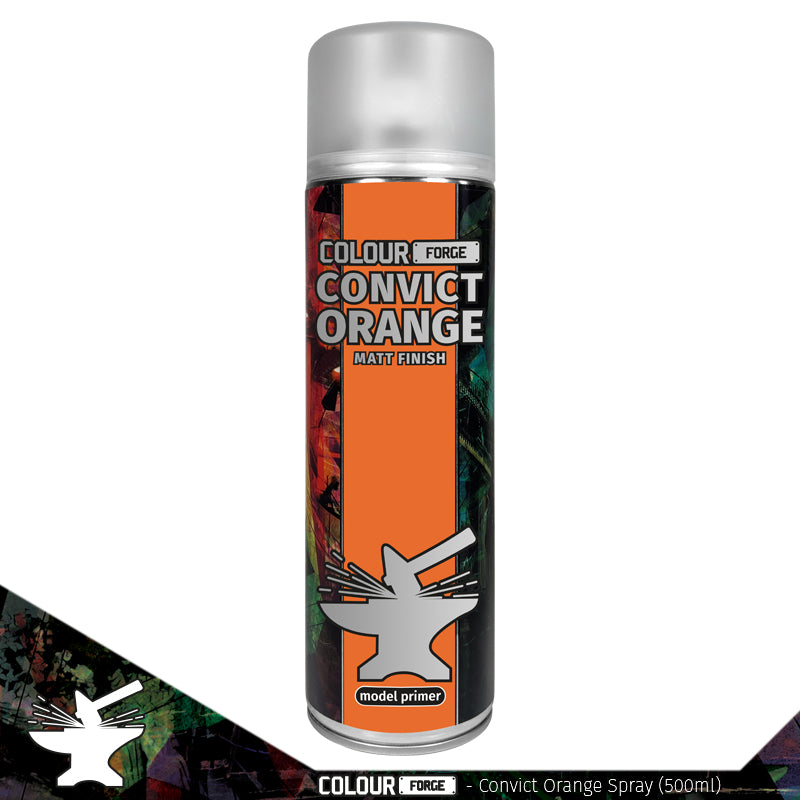 Convict Orange | Colour Forge | Matt Spray Primer TabletopXtra
