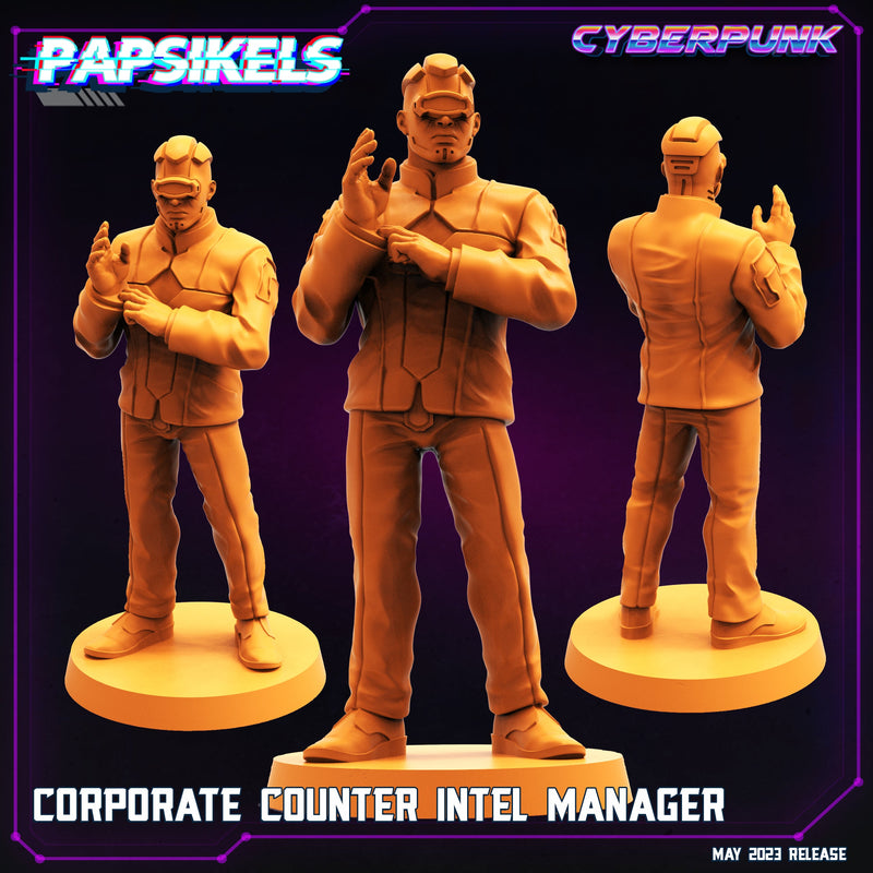 Corporate Miniatures | Cyberpunk | Sci-Fi Miniature | Papsikels TabletopXtra
