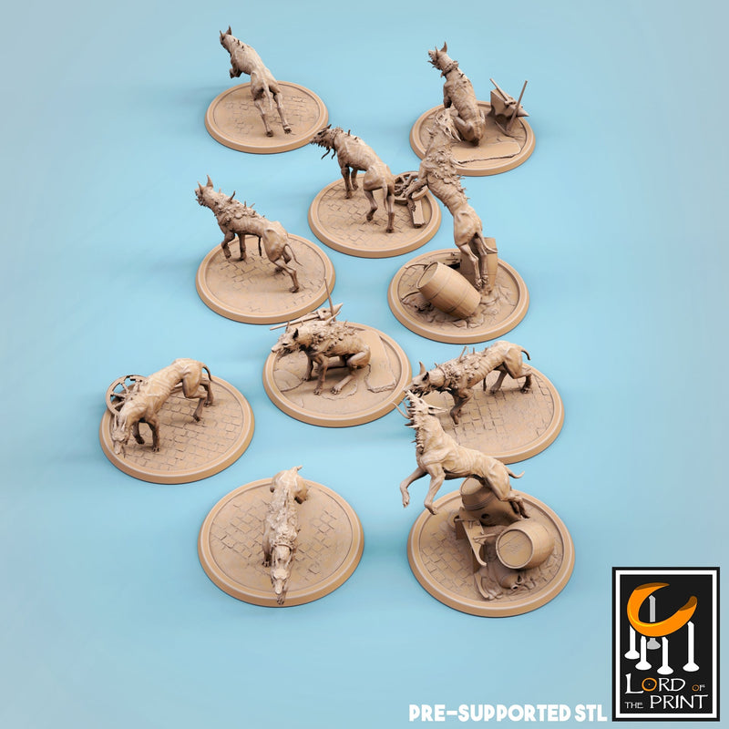 Corrupted Dog Miniatures | Fear the Old God | Fantasy Miniature | Rescale Miniatures TabletopXtra