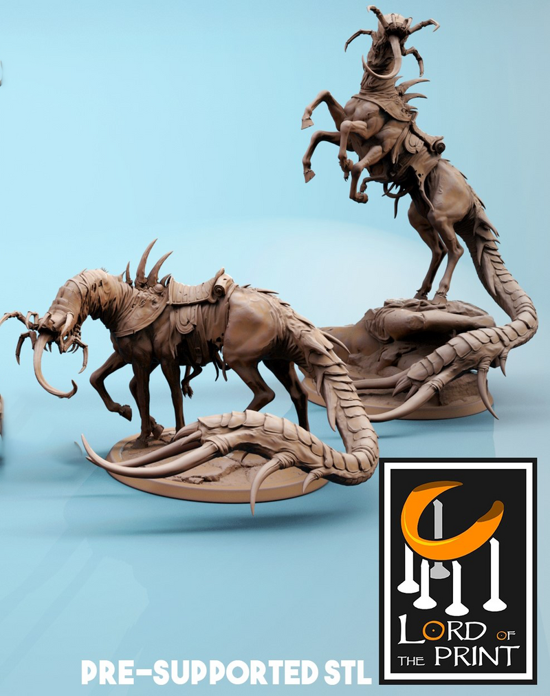 Corrupted Horse Miniatures | Fear the Old God | Fantasy Miniature | Rescale Miniatures TabletopXtra