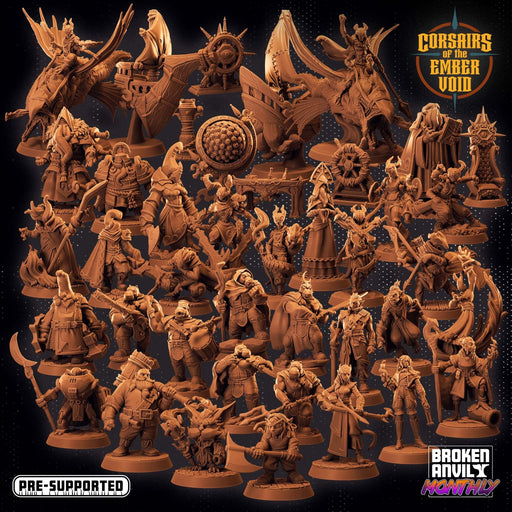 Corsairs of the Ember Void Miniatures (Full Set) | Tabletop RPG Miniature TabletopXtra