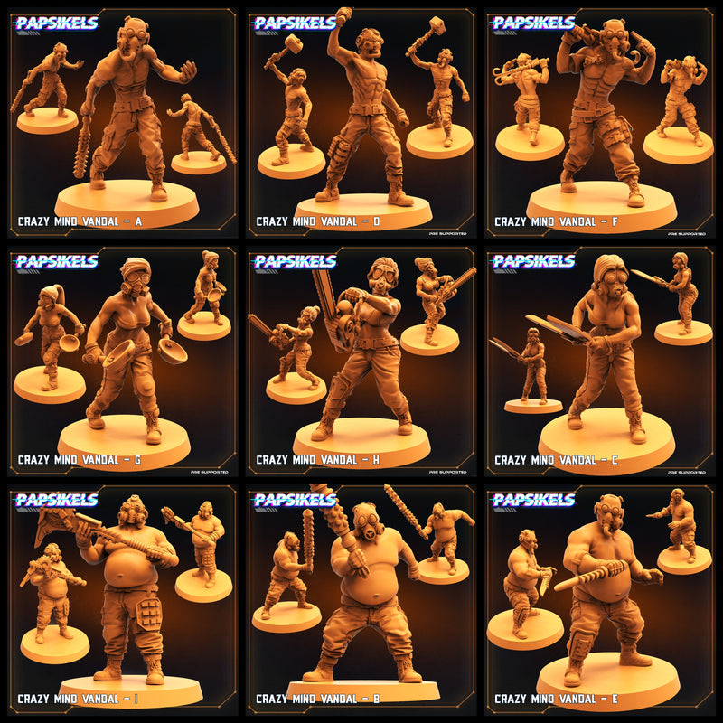 Crazy Mind Miniatures | Droids Vs Crazy | Sci-Fi Miniature | Papsikels TabletopXtra