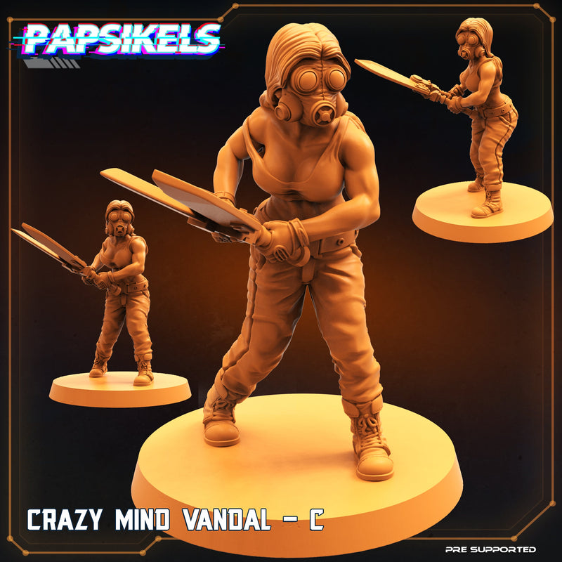 Crazy Mind Vandal C | Droids Vs Crazy | Sci-Fi Miniature | Papsikels TabletopXtra