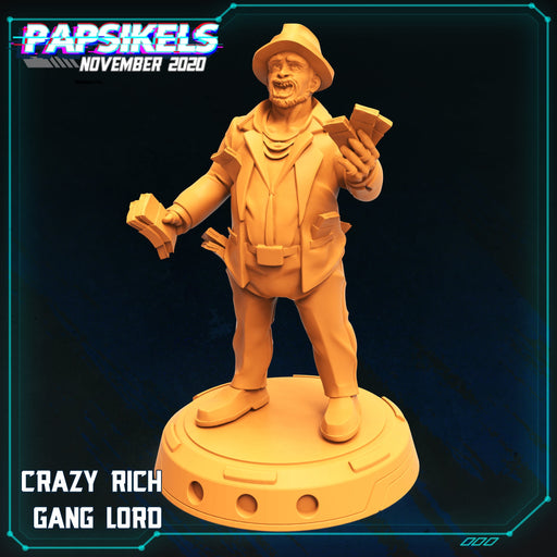 Crazy Rich Gang Lord | The Corpo World | Sci-Fi Miniature | Papsikels TabletopXtra