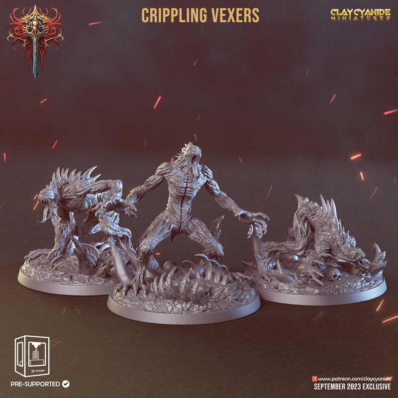 Crippling Vexer Miniatures | Wrath of Chernobog | Fantasy Miniature | Clay Cyanide