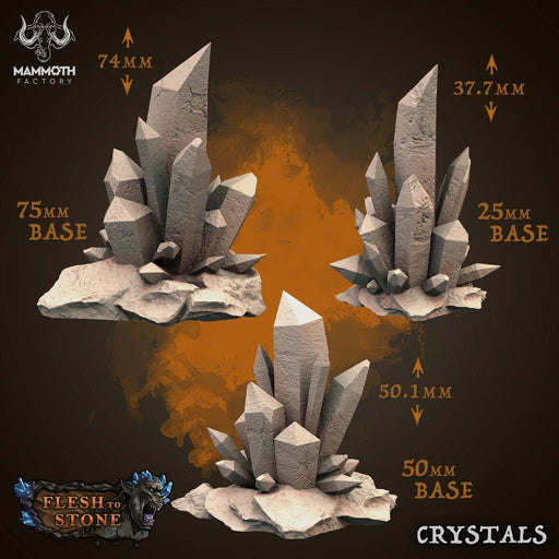 Crystal Miniatures | Flesh to Stone | Fantasy Tabletop Miniature | Mammoth Factory TabletopXtra